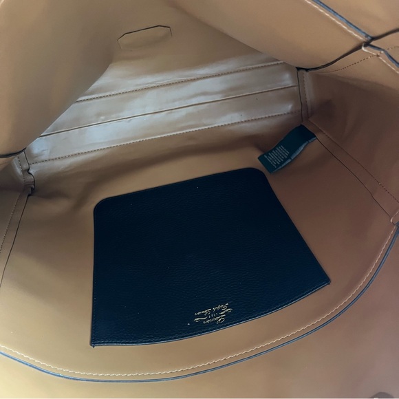 Lauren Ralph Lauren Vegan Pebbled Leather and Cork Bag - Picture 10 of 12